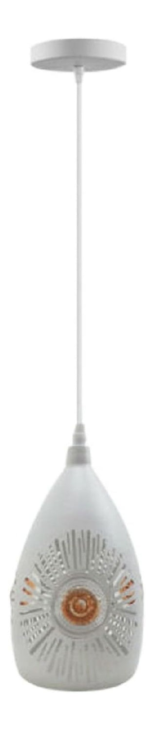 Suspension Blanc et Ambre au style moderne avec conception fonctionnelle E27 C3-5758