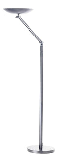 Lampadaire decoratif Argente et Gris avec diffusion lumineuse harmonieuse 22 W