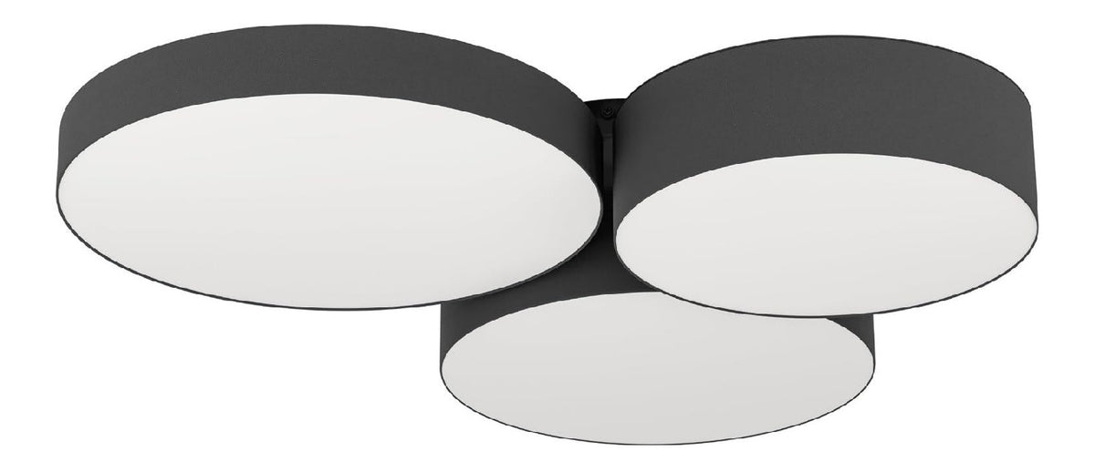 Luminaire Noir et Blanc a silhouette graphique de type plafonnier JR-5528
