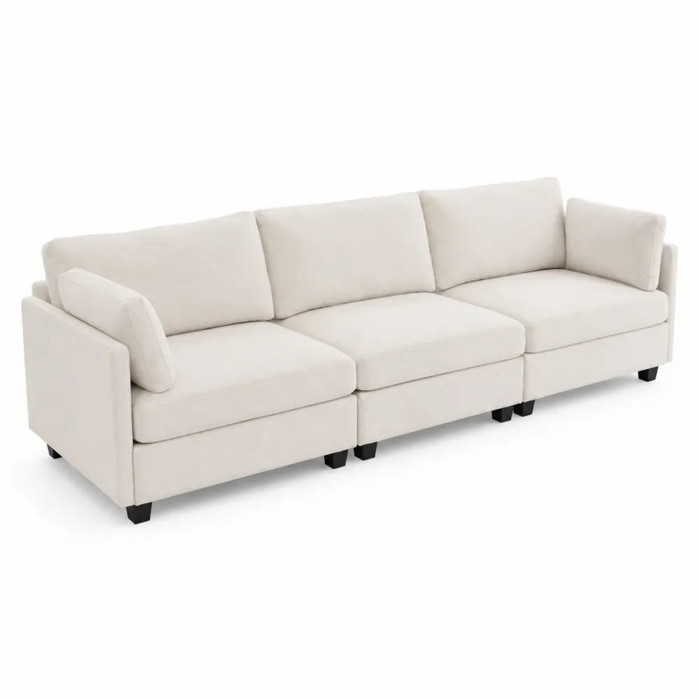 Canap¨¦ modulaire en bois et polyester