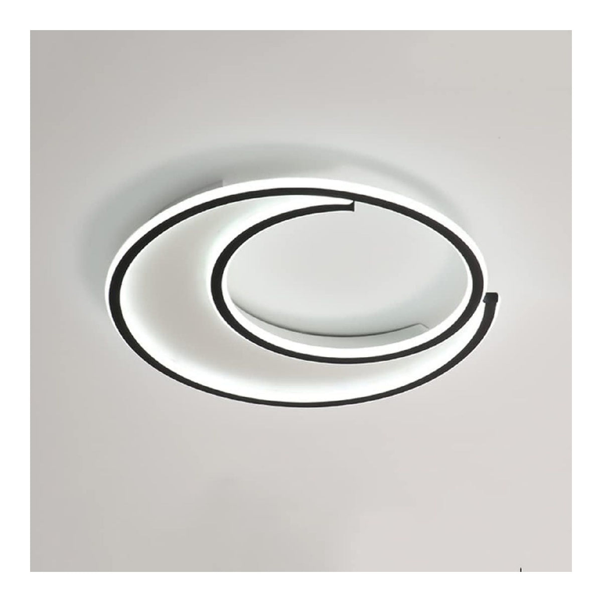 Luminaire Noir et Blanc a silhouette graphique de type plafonnier 1Z-3771