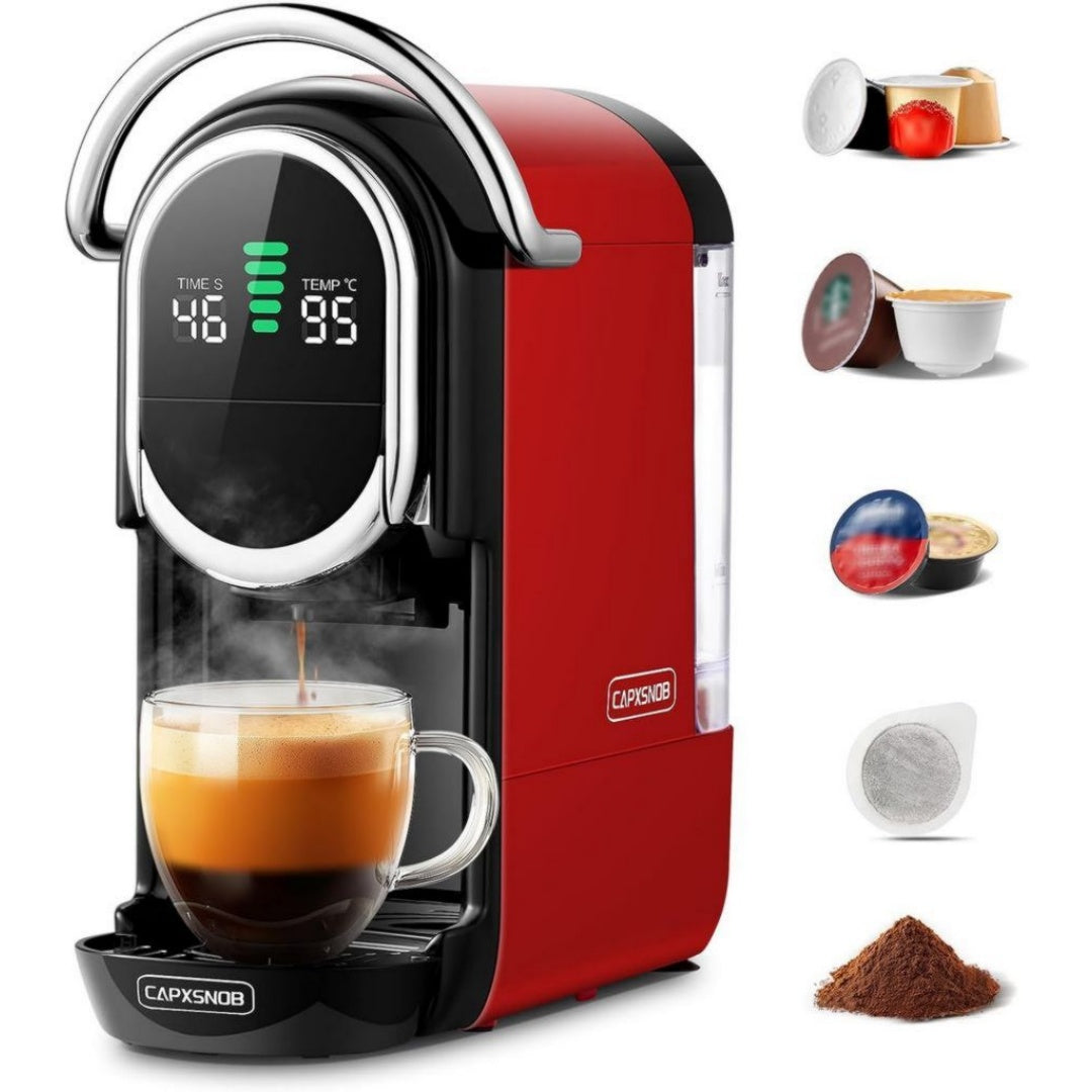Capxsnob Cafetiere a capsules 40 mL 1450 W Rouge