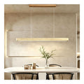Luminaire Blanc et Beige a silhouette graphique de type suspension 3000K
