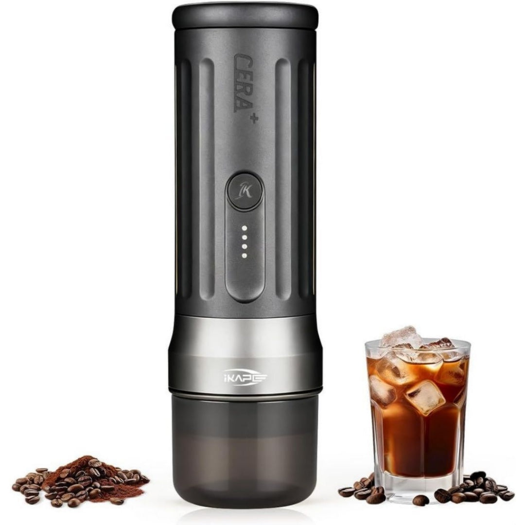 Ikape Machine a cafe a dosettes 30 W Acier inoxydable Compact Portable