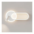 Luminaire Blanc et Ambre a silhouette graphique de type applique murale QN-4054
