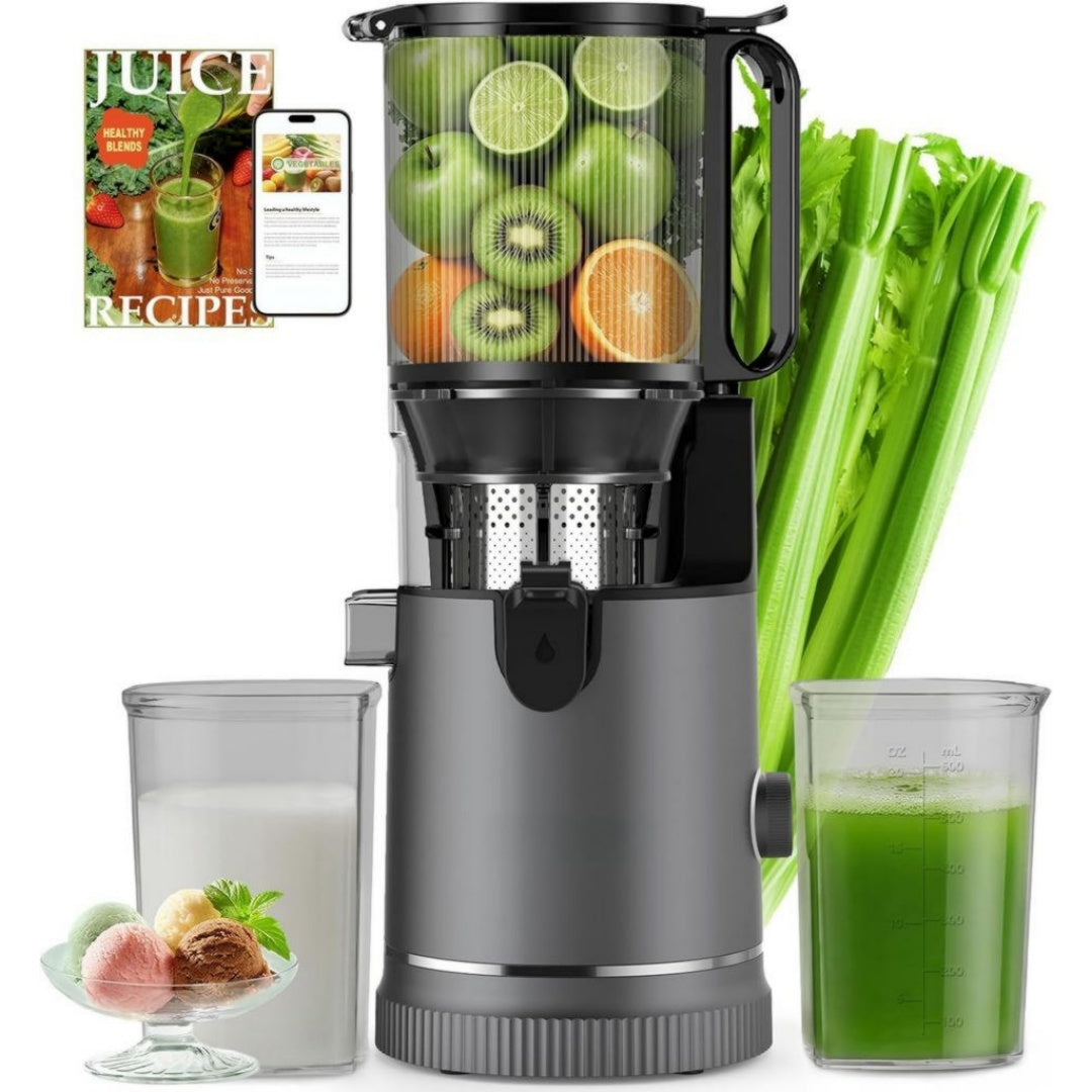 Xtkkgfbir Extracteur de jus 1.8 L 400 W Vert Compatible lave-vaisselle Pieces amovibles