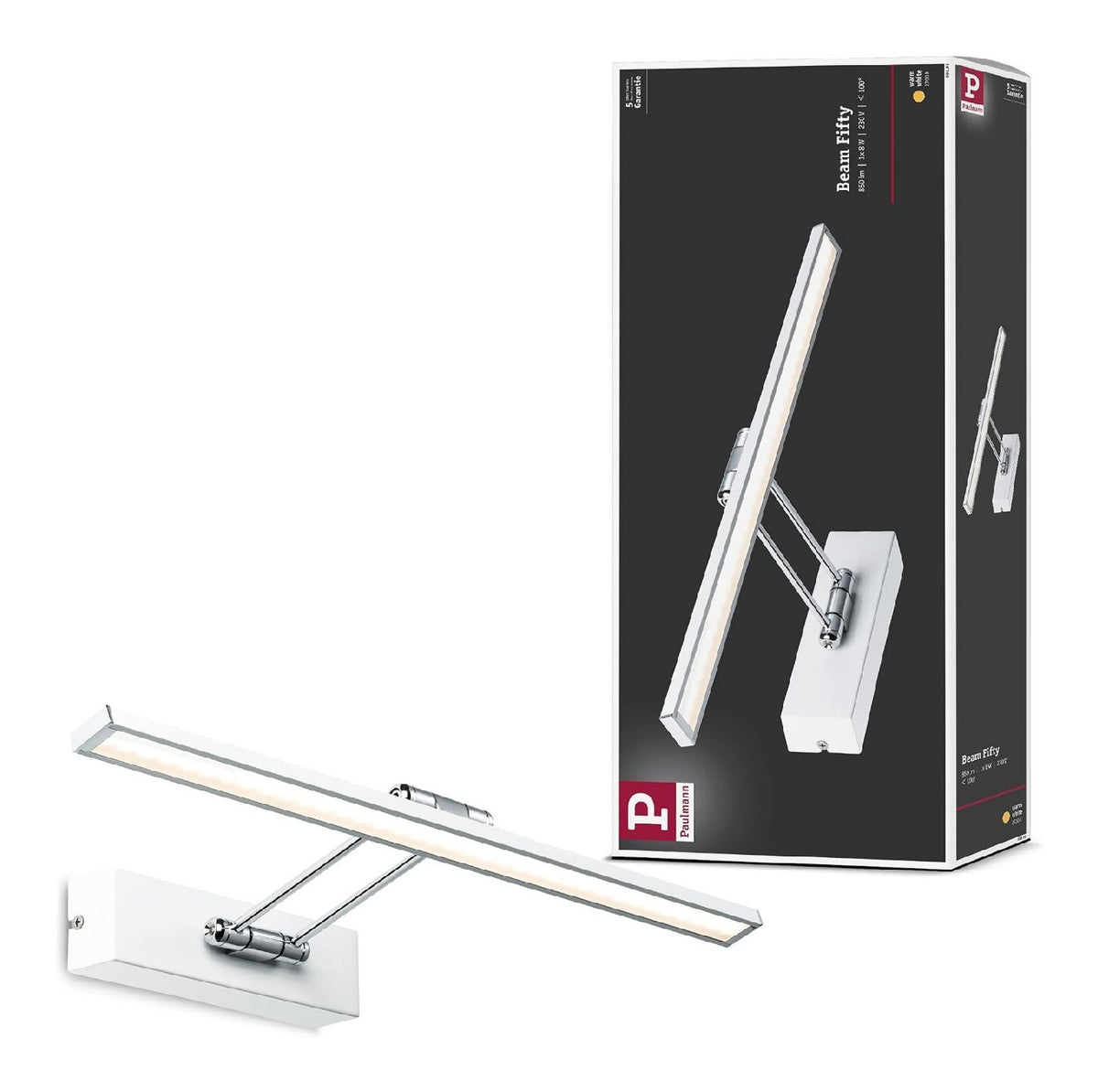 Applique murale Blanc a presence elegante et lumiere agreable 2700 K
