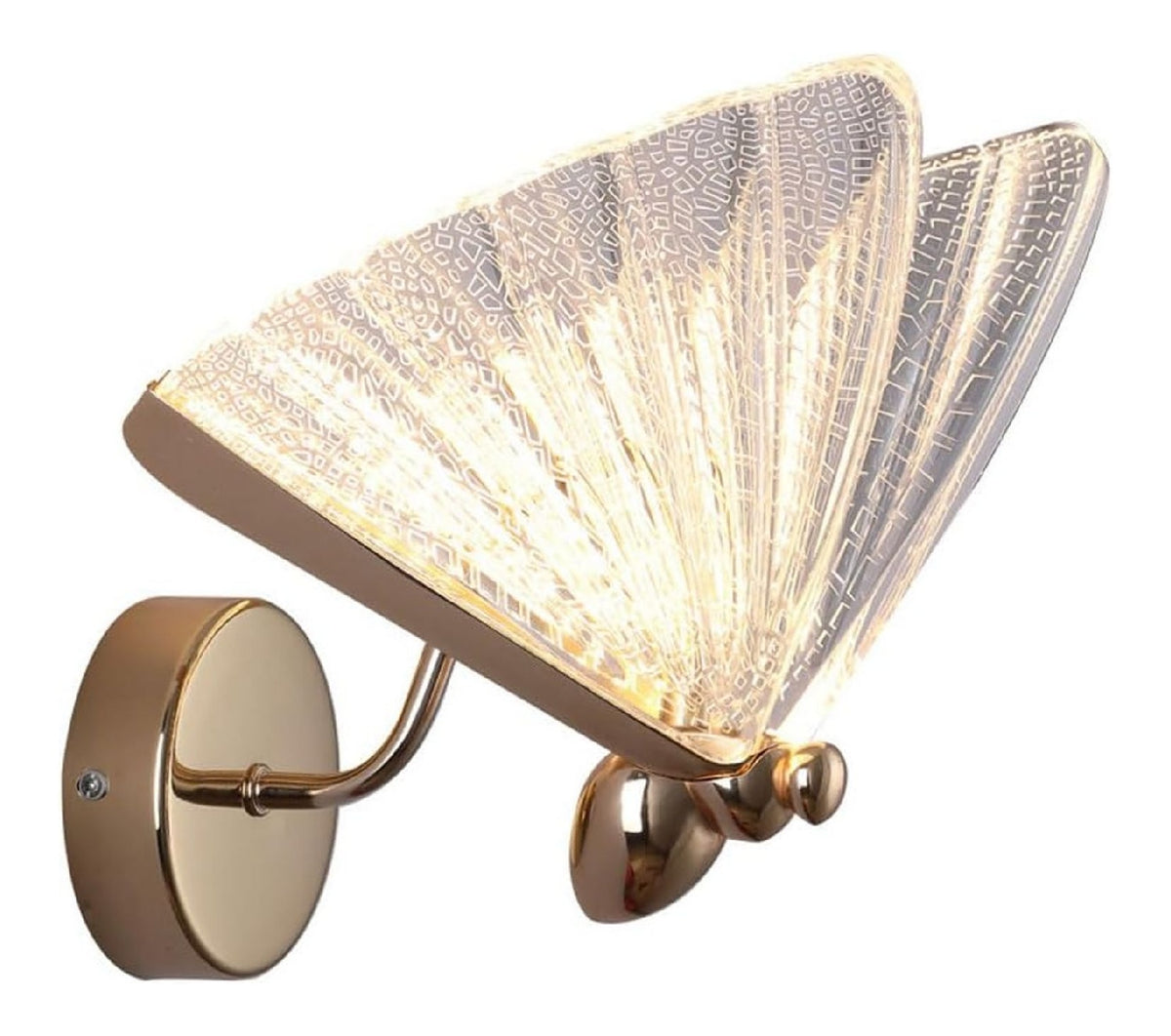 Solution lumineuse Ambre au dessin sobre en format applique murale 4 W
