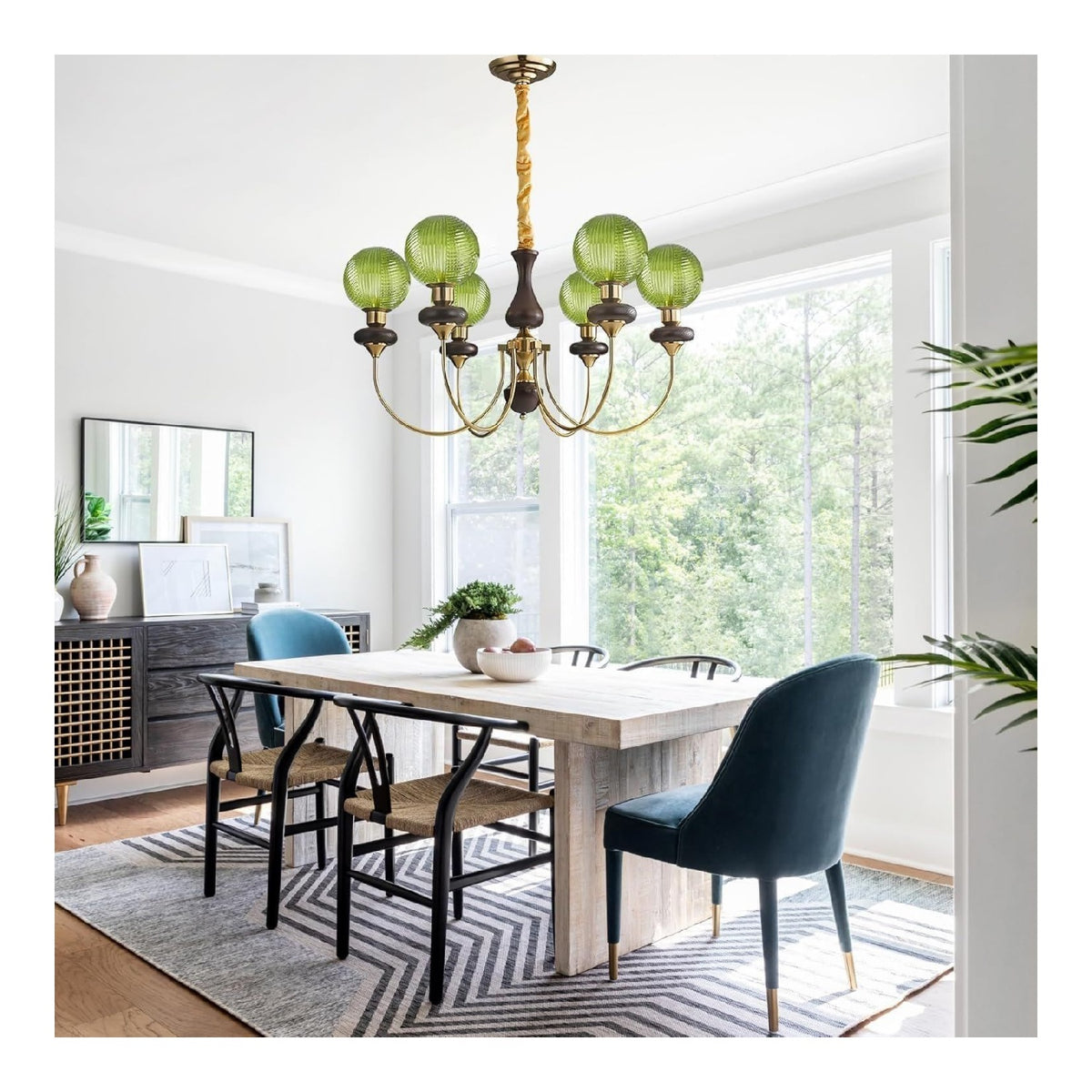 Suspension Dore et Ambre au style moderne avec conception fonctionnelle