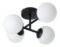 Plafonnier decoratif Noir et Blanc avec diffusion lumineuse harmonieuse IP44