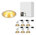 Spot de plafond decoratif Noir avec diffusion lumineuse harmonieuse IP44 2700K GU10