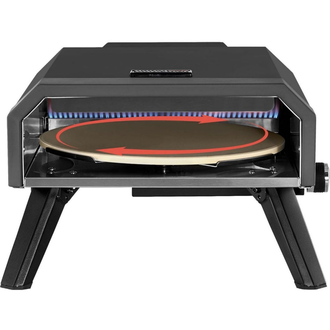 Royal Gourmet Four a pizza 4 W Noir Rotation
