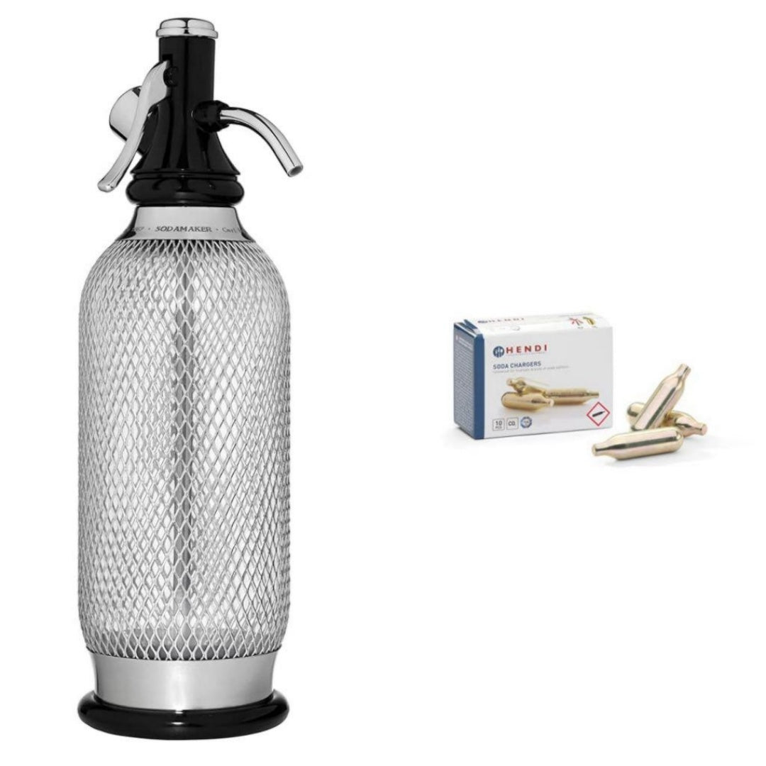 Seltz Machine a eau petillante 1 L Acier inoxydable Fonction confiture
