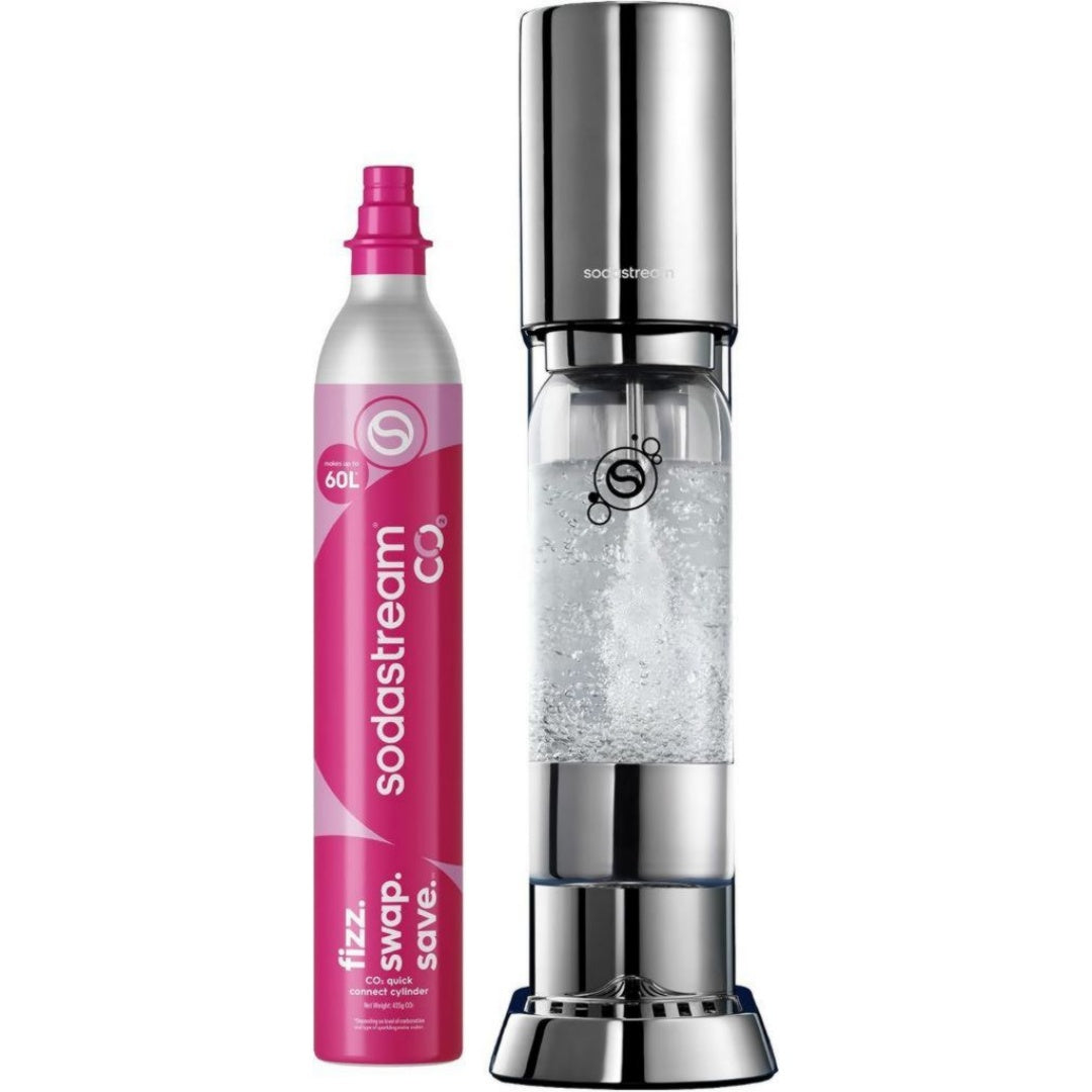 Sodastream Machine a eau petillante 60 L Gris Compatible lave-vaisselle Acier inoxydable