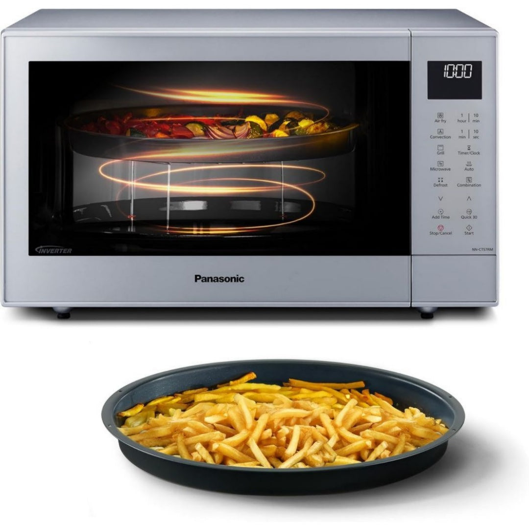 Panasonic Four micro-ondes 27 L 1000 W Argente Compact