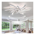 Lustre decoratif Blanc et Ambre avec diffusion lumineuse harmonieuse XD-1717