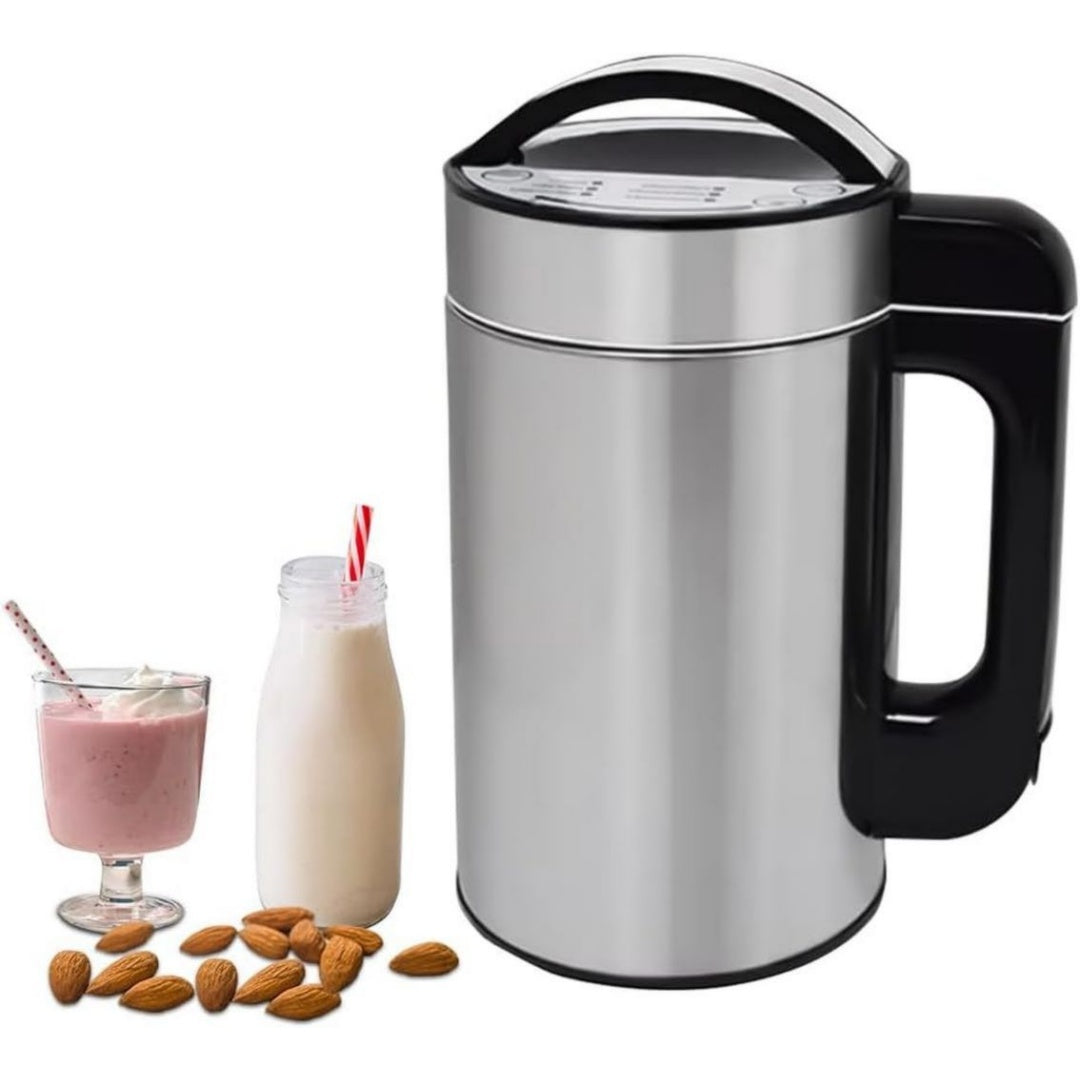 Hzexun Mixeur chauffant 1.5 L 800 W Noir Acier inoxydable