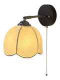 Luminaire Ambre a silhouette graphique de type applique murale E27