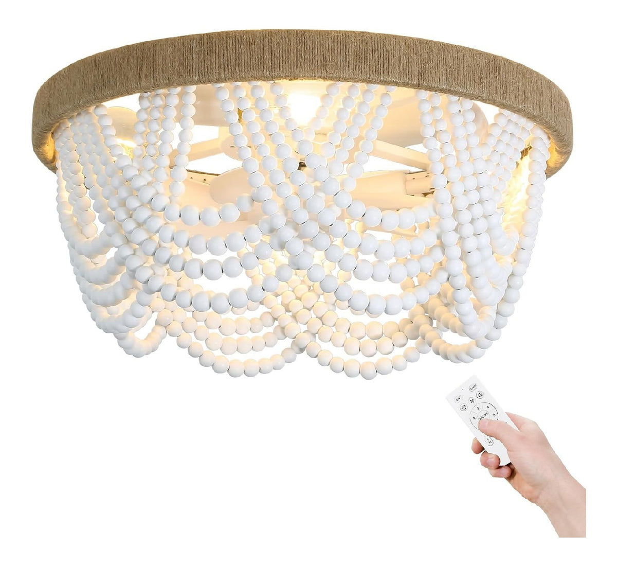 Luminaire Blanc et Ambre aux lignes epurees avec eclairage confortable 8F-1950
