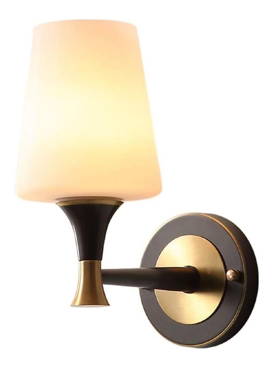 Applique murale Ambre et Cuivre au style moderne avec conception fonctionnelle E27