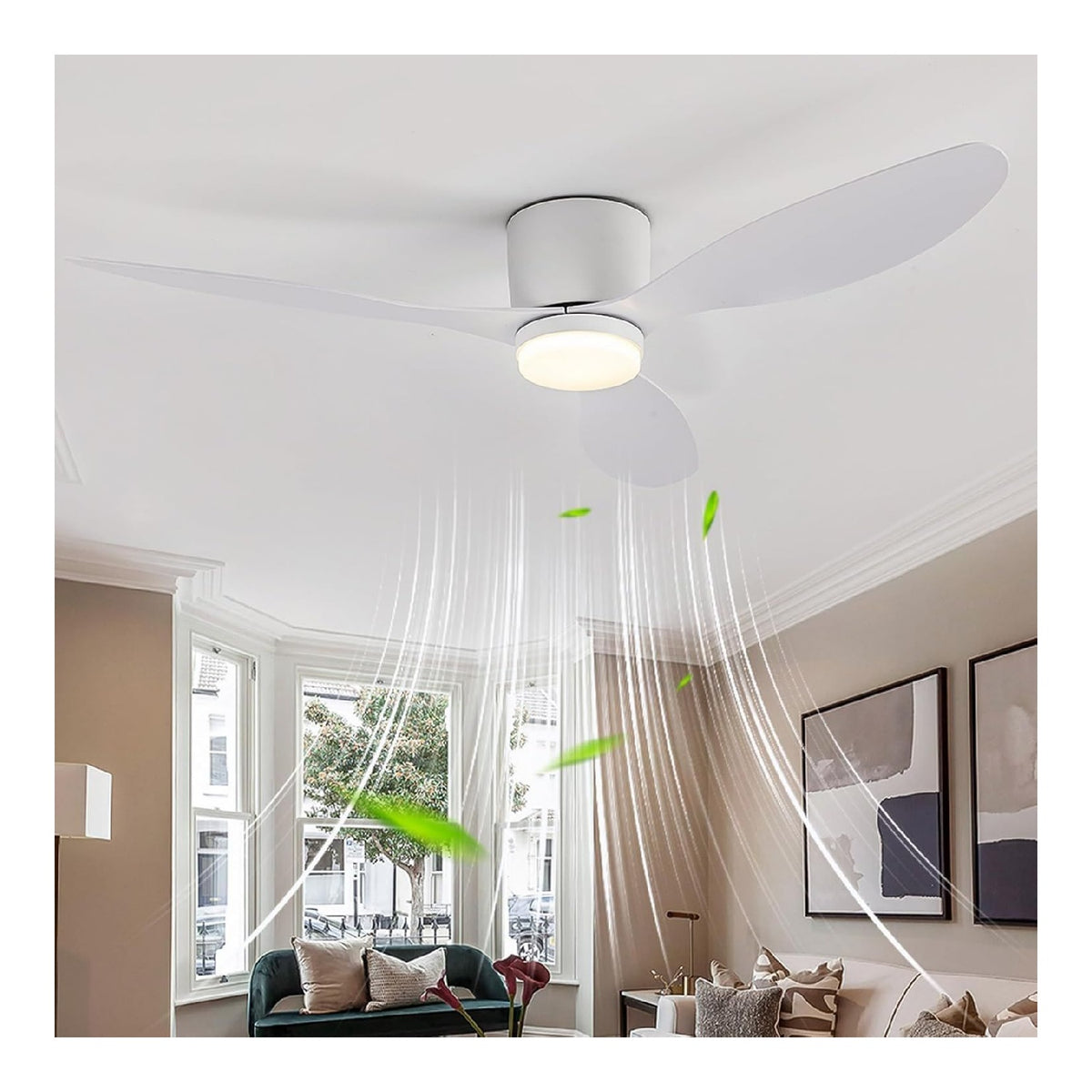 Solution lumineuse Blanc et Ambre au dessin sobre en format lustre 36 W