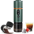 Conqueco Machine a cafe a dosettes 40 mL Vert Compact Portable