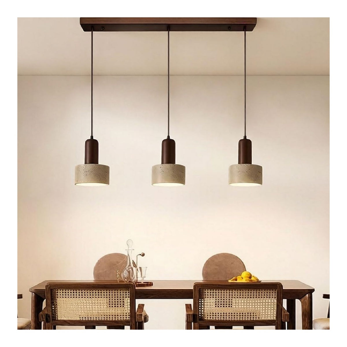Luminaire Ambre et Vert a silhouette graphique de type suspension E27 BP-7678
