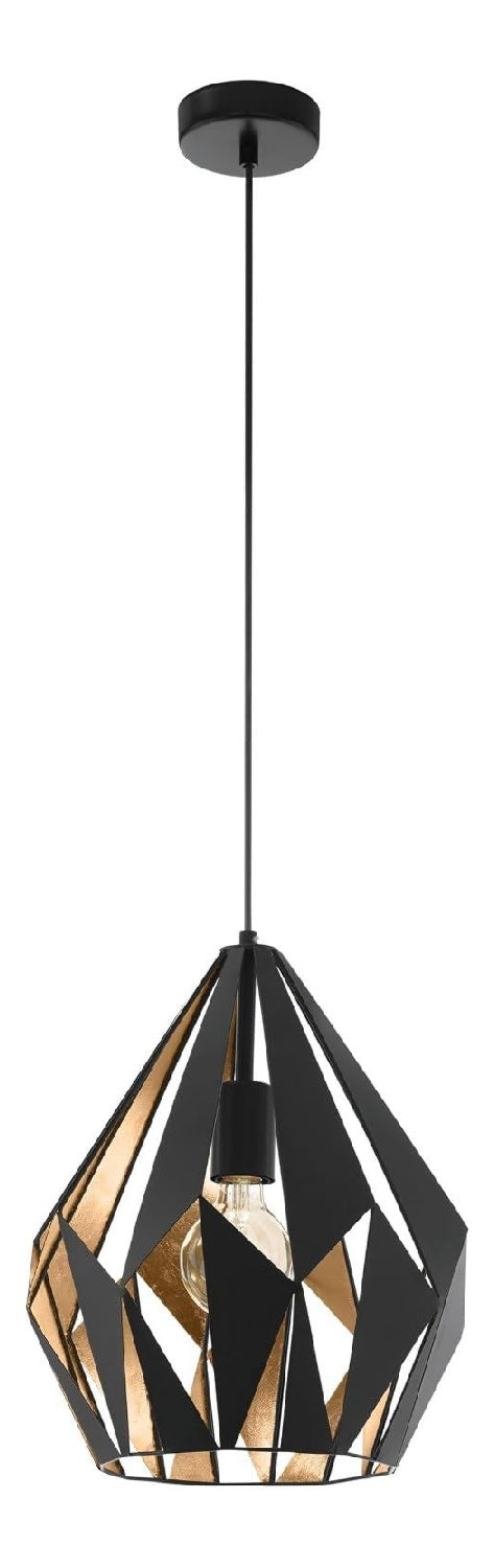 Solution lumineuse Rouge au dessin sobre en format suspension 60 W E27