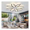 Lustre Noir et Blanc aux lignes epurees avec eclairage confortable 3000K