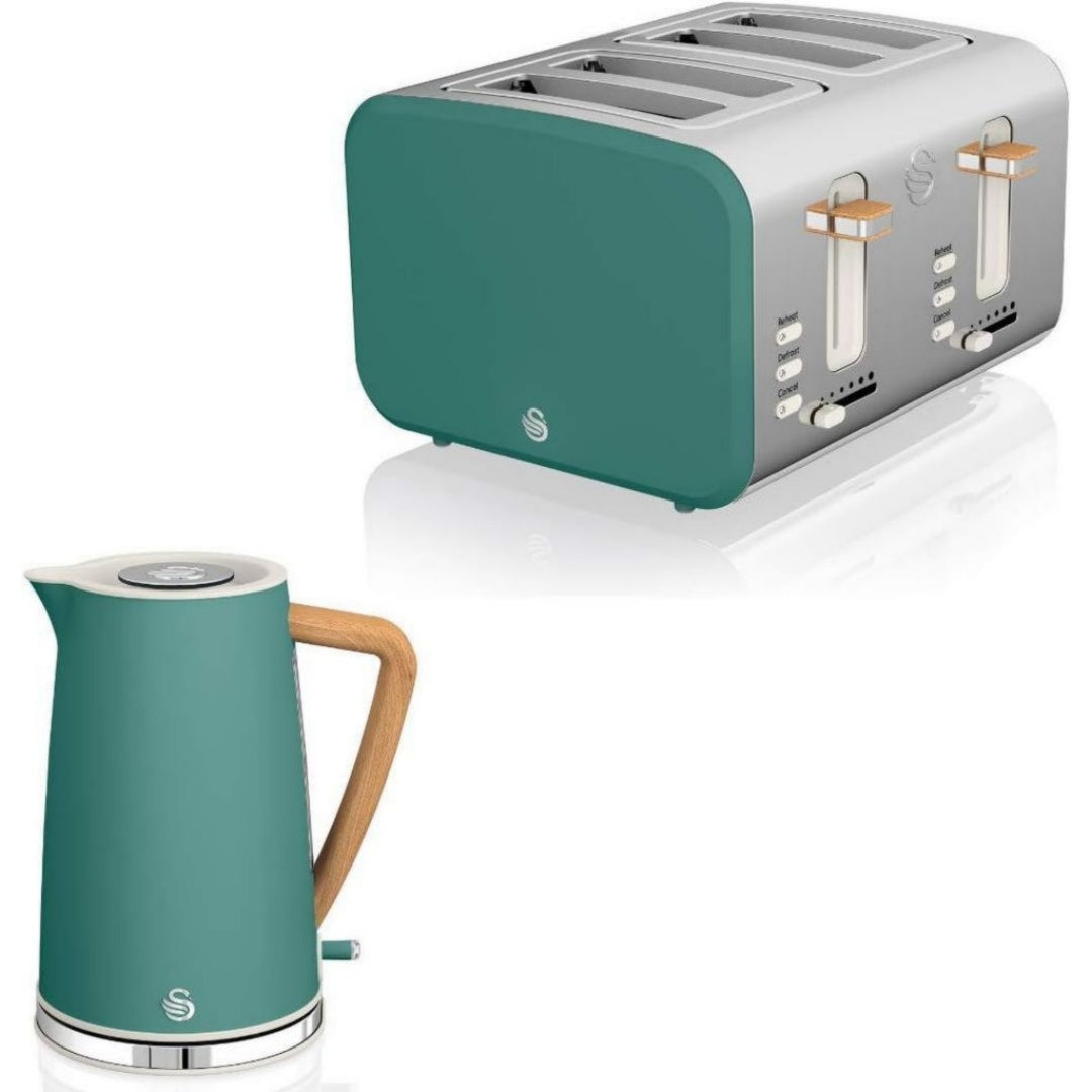 Swan Set bouilloire et grille-pain 1.7 L 2200 W Acier inoxydable