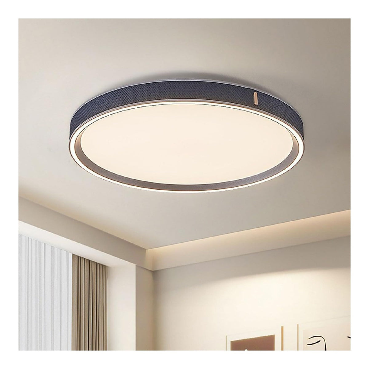 Lustre Noir et Blanc a presence elegante et lumiere agreable 3000K 9R-2637