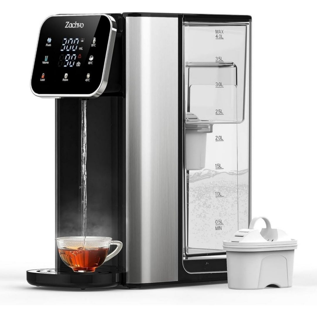 Zachvo Distributeur d'eau chaude 4 L 2200 W Compact Filtre integre