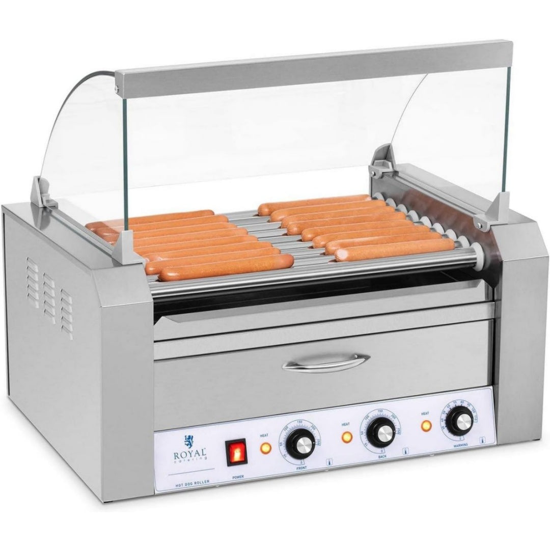 Royal Catering Appareil a hot-dog 1850 W Acier inoxydable Reglable