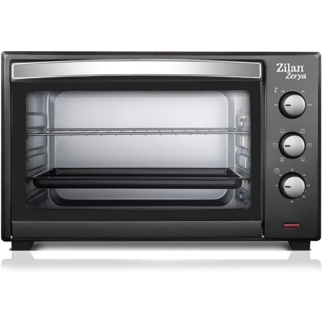 Zilan Mini four 45 L 2000 W Noir Acier inoxydable Reglable
