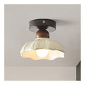 Plafonnier Noir et Blanc a presence elegante et lumiere agreable 40 W E27