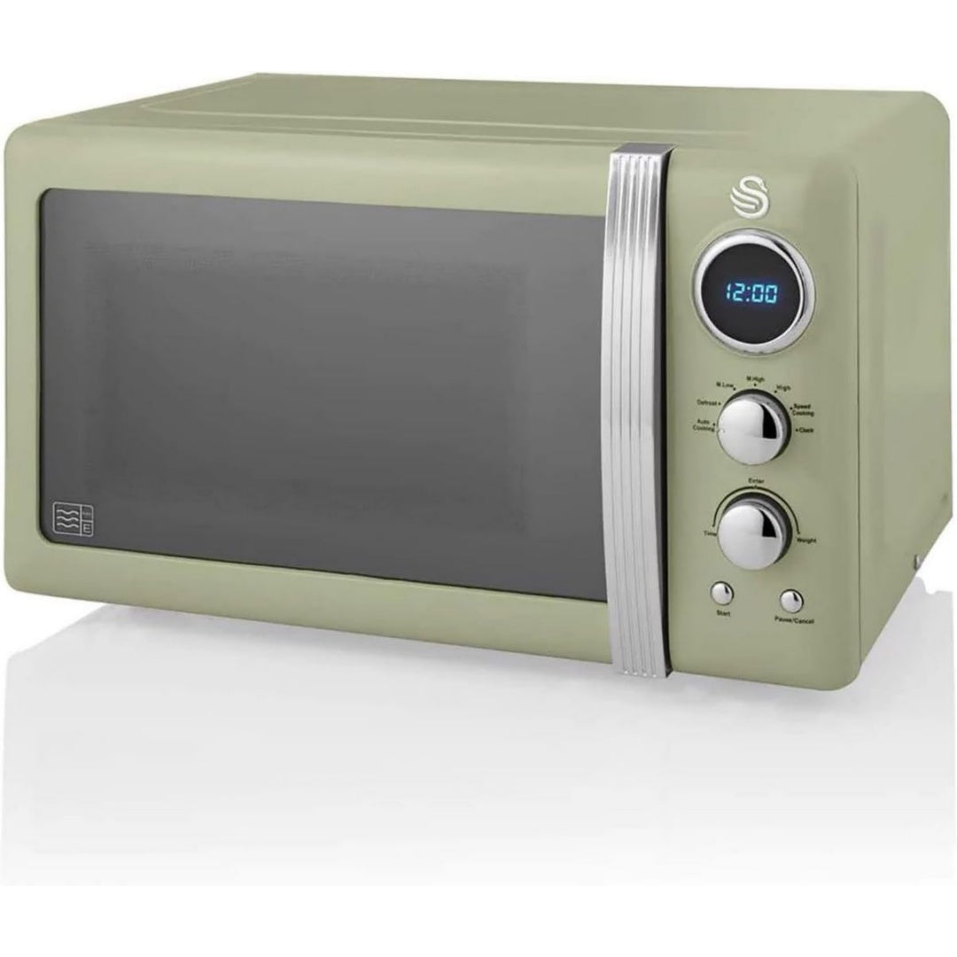 Swan Four micro-ondes 20 L 800 W Vert Pieces amovibles
