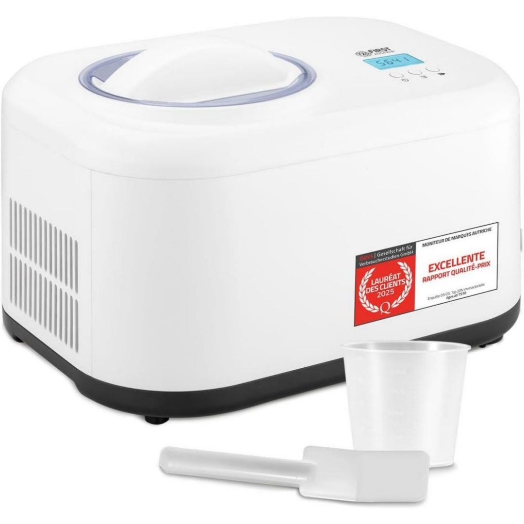 TZS First Austria Machine a glace 1 L 100 W Blanc