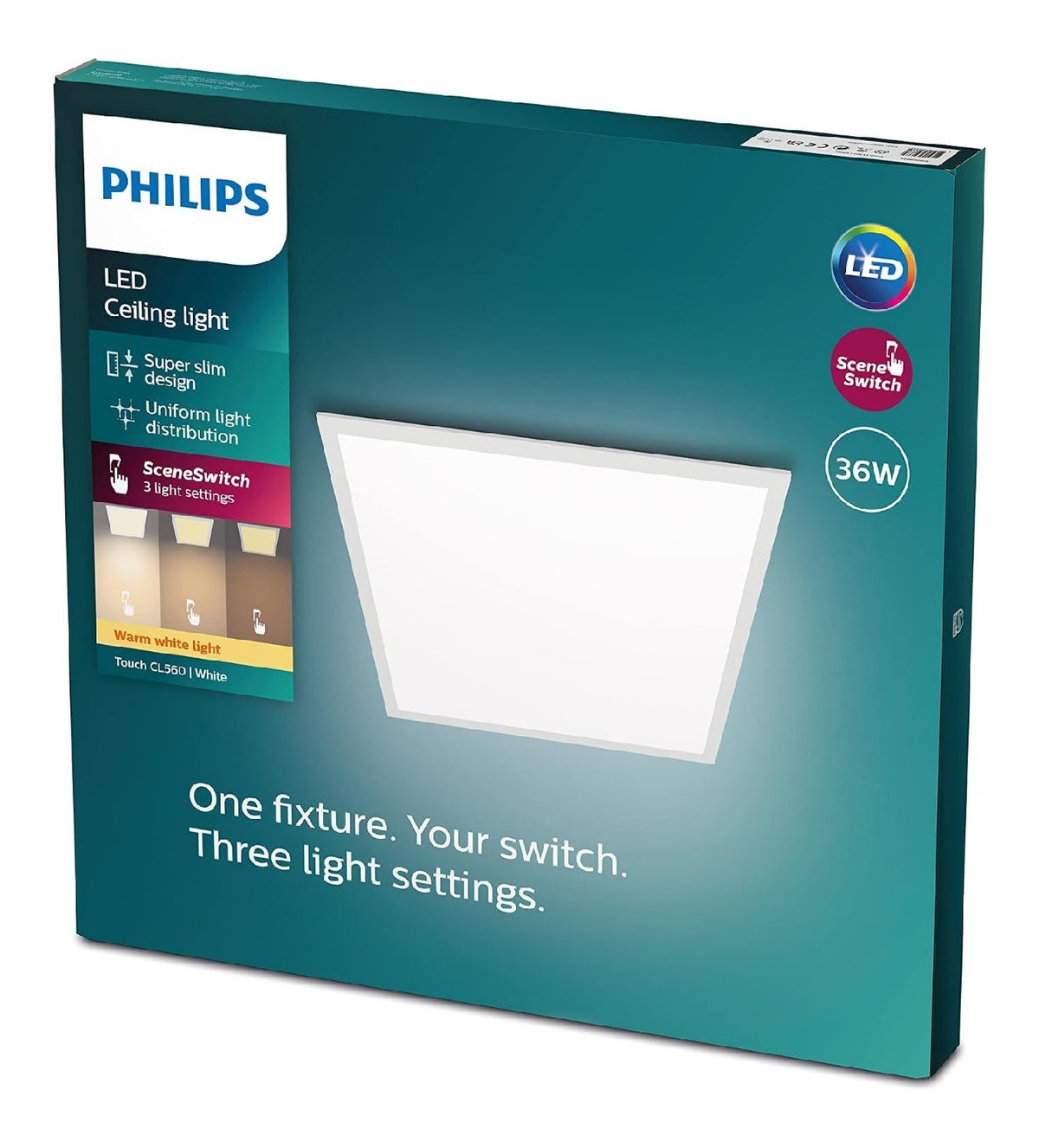 Plafonnier Blanc et Ambre a presence elegante et lumiere agreable 36W