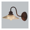 Solution lumineuse Ambre et Vert au dessin sobre en format applique murale 60 W E27