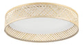 Plafonnier Blanc et Ambre aux lignes epurees avec eclairage confortable 5R-5189