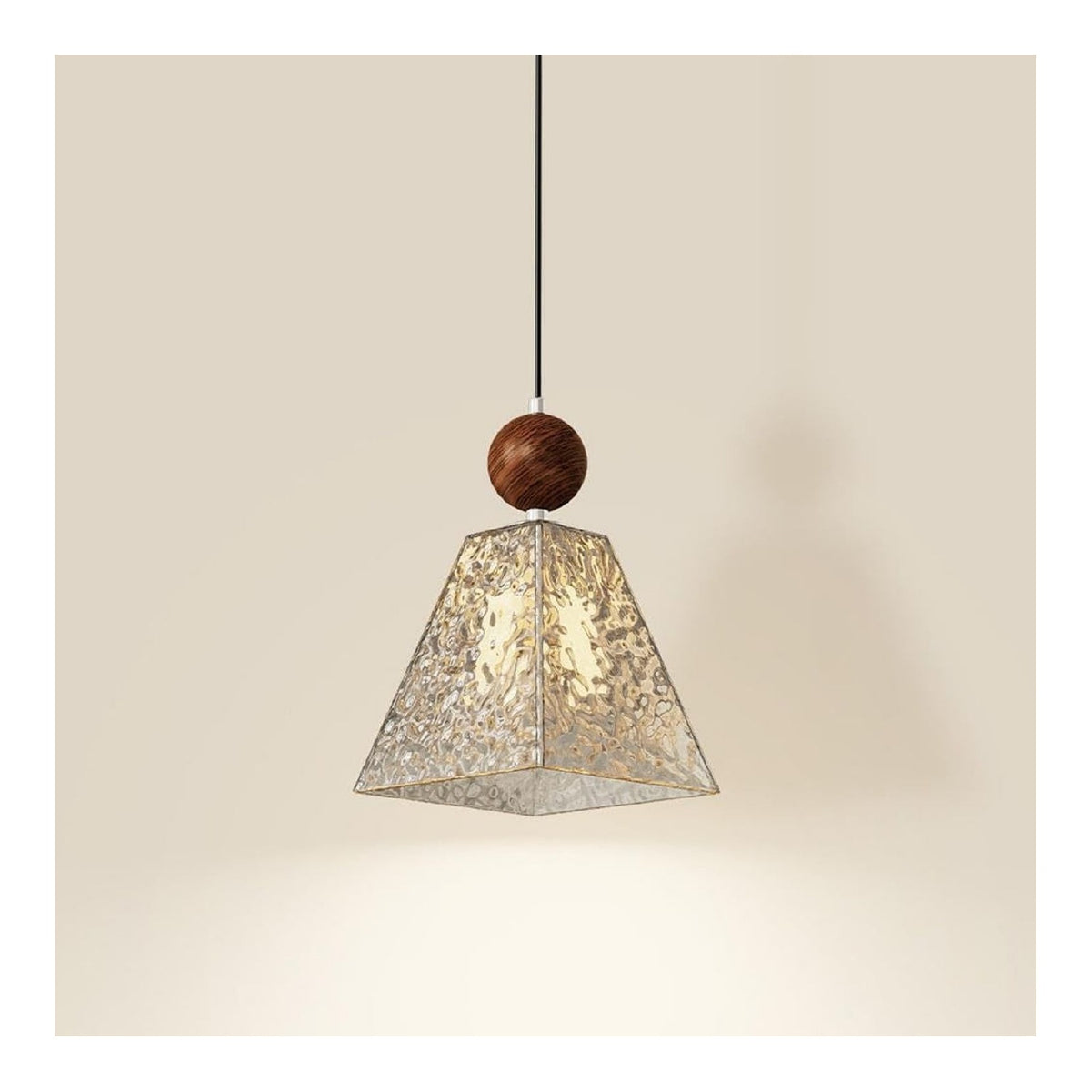 Suspension decoratif Blanc avec diffusion lumineuse harmonieuse