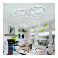 Lustre decoratif Blanc et Ambre avec diffusion lumineuse harmonieuse 71W