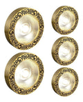Rail de spots decoratif Blanc et Dore avec diffusion lumineuse harmonieuse 3 W 3000K