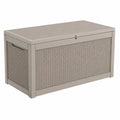 Coffre de Rangement Ext¨¦rieur en R¨¦sine Tress¨¦e et Acier