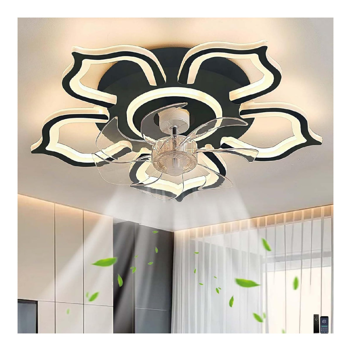 Lustre Noir et Ambre a presence elegante et lumiere agreable