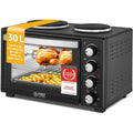 TZS First Austria Mini four 30 L 3200 W Inox Compact Acier inoxydable