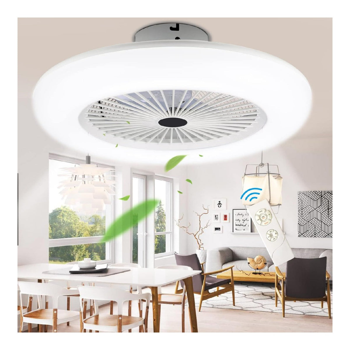 Luminaire Blanc et Ambre au style moderne avec conception fonctionnelle 80W 2700 K