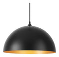 Luminaire Noir et Dore a silhouette graphique de type suspension 60 W