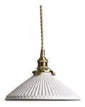 Luminaire Blanc et Ambre a silhouette graphique de type suspension E27 XV-8909