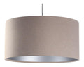 Suspension Argente et Beige a presence elegante et lumiere agreable 60 W IP20
